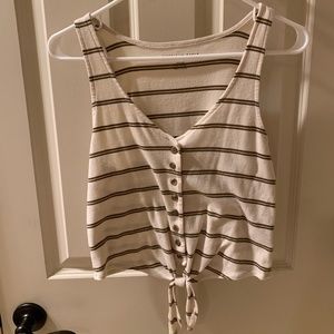American Eagle Tie-Front tank top